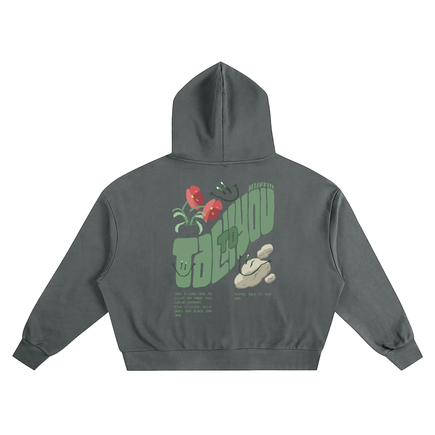 New Lows: “TALK TO YOU” Boxy Oversized Hoodie