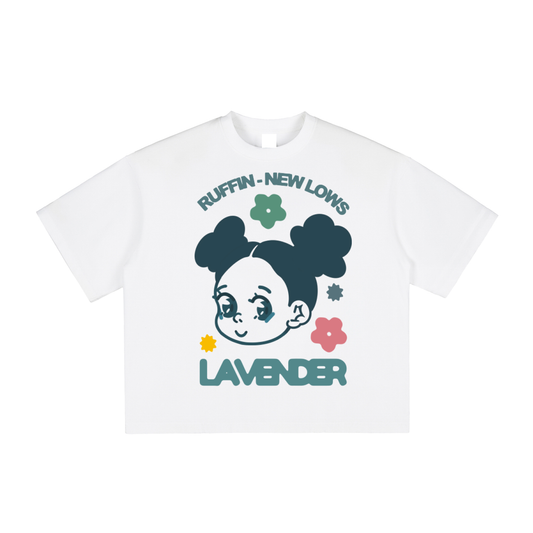 "Lavender" | Vintage Washed Boxy T-Shirt