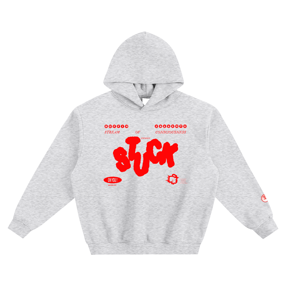 "Stuck" Fleeced Boxy Hoodie