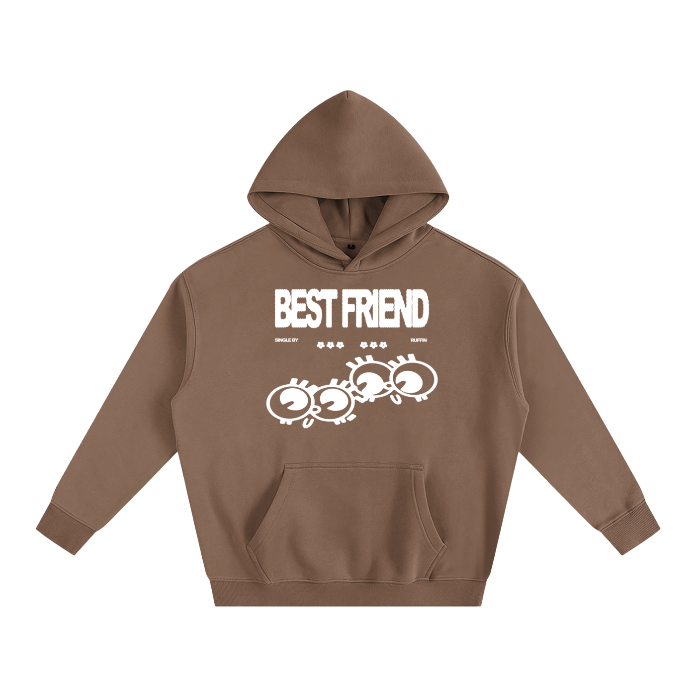 "Best Friend" Oversize Fleeced Hoodie