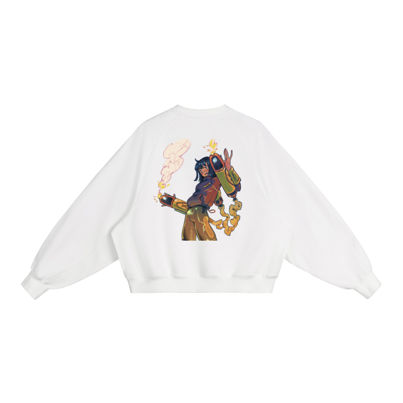 "ABLAZE" MRJORBI Essential Heavyweight Dolman Sleeve Boxy Sweatshirt