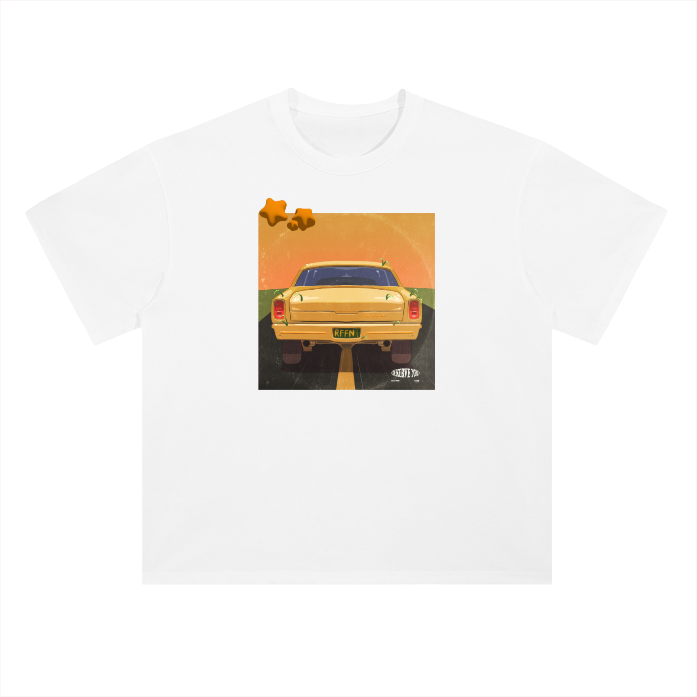 "Deserve U" Heavyweight Drop Shoulder Cotton T-Shirt