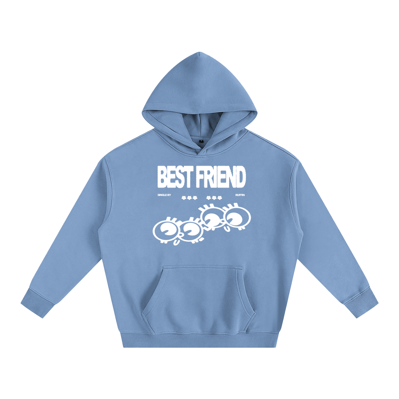 "Best Friend" Oversize Fleeced Hoodie