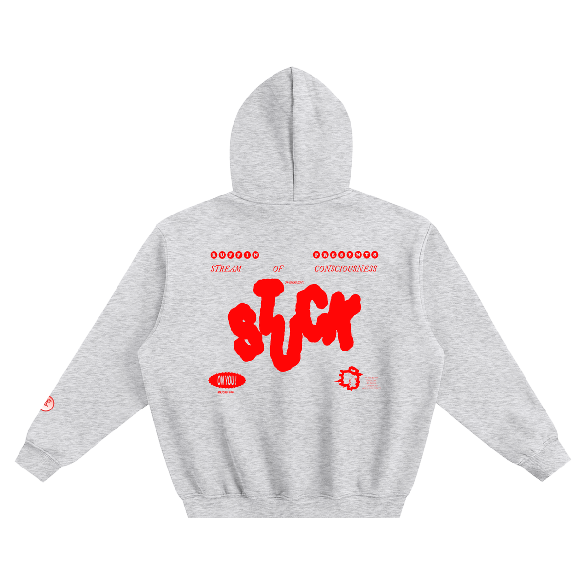 "Stuck" Fleeced Boxy Hoodie