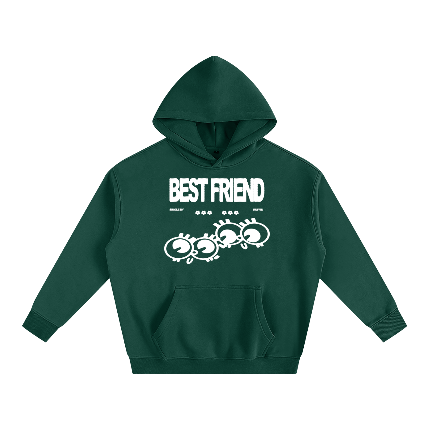"Best Friend" Oversize Fleeced Hoodie