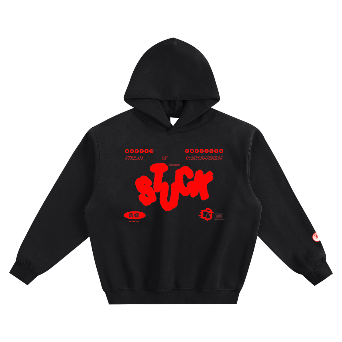 "Stuck" Fleeced Boxy Hoodie