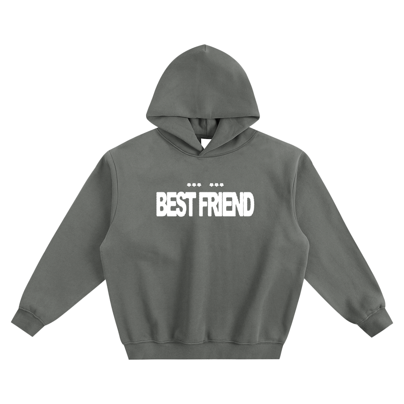 "Best Friend" Fleeced Boxy Hoodie