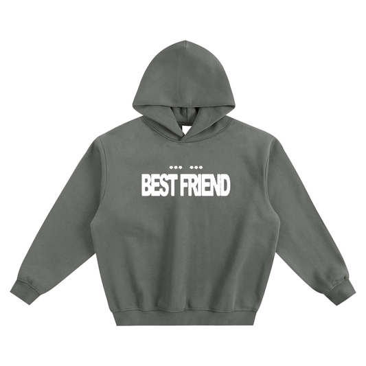 "Best Friend" Fleeced Boxy Hoodie