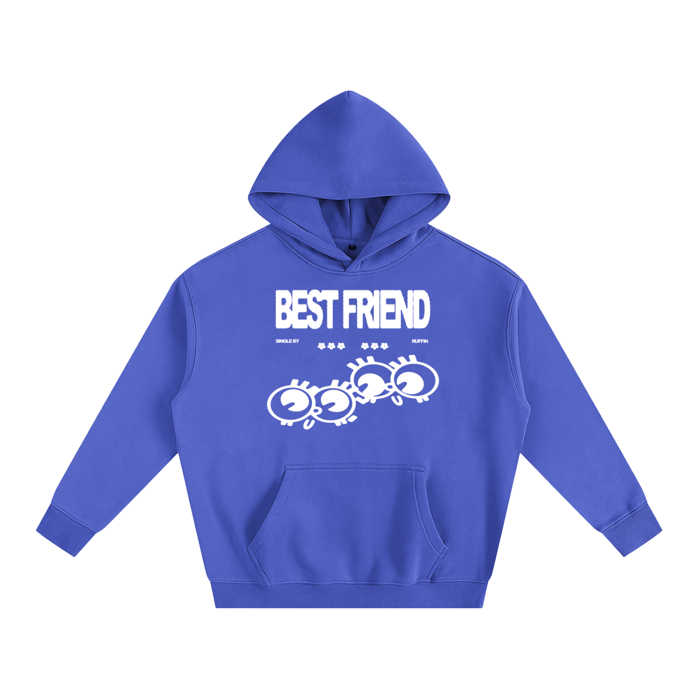 "Best Friend" Oversize Fleeced Hoodie
