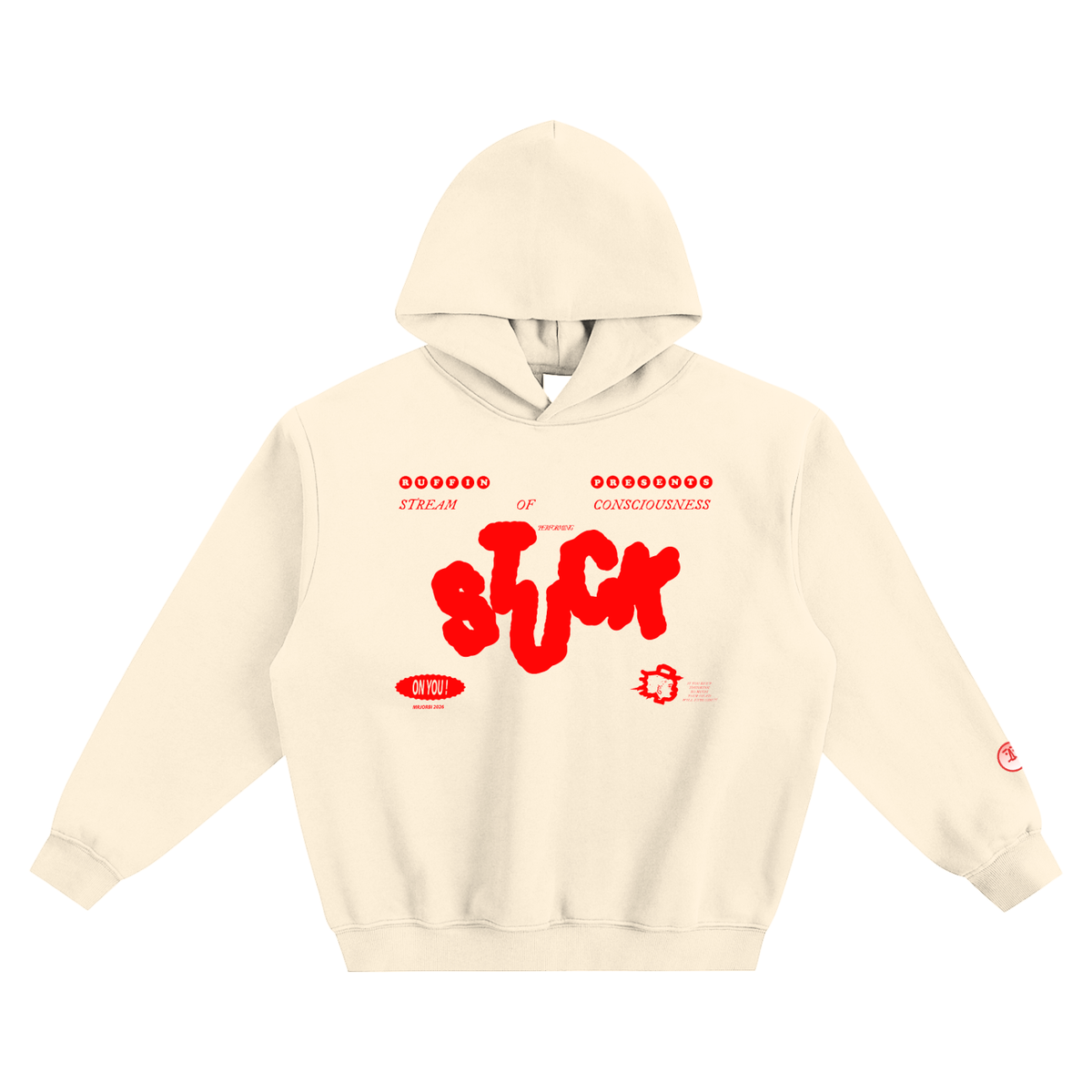 "Stuck" Fleeced Boxy Hoodie