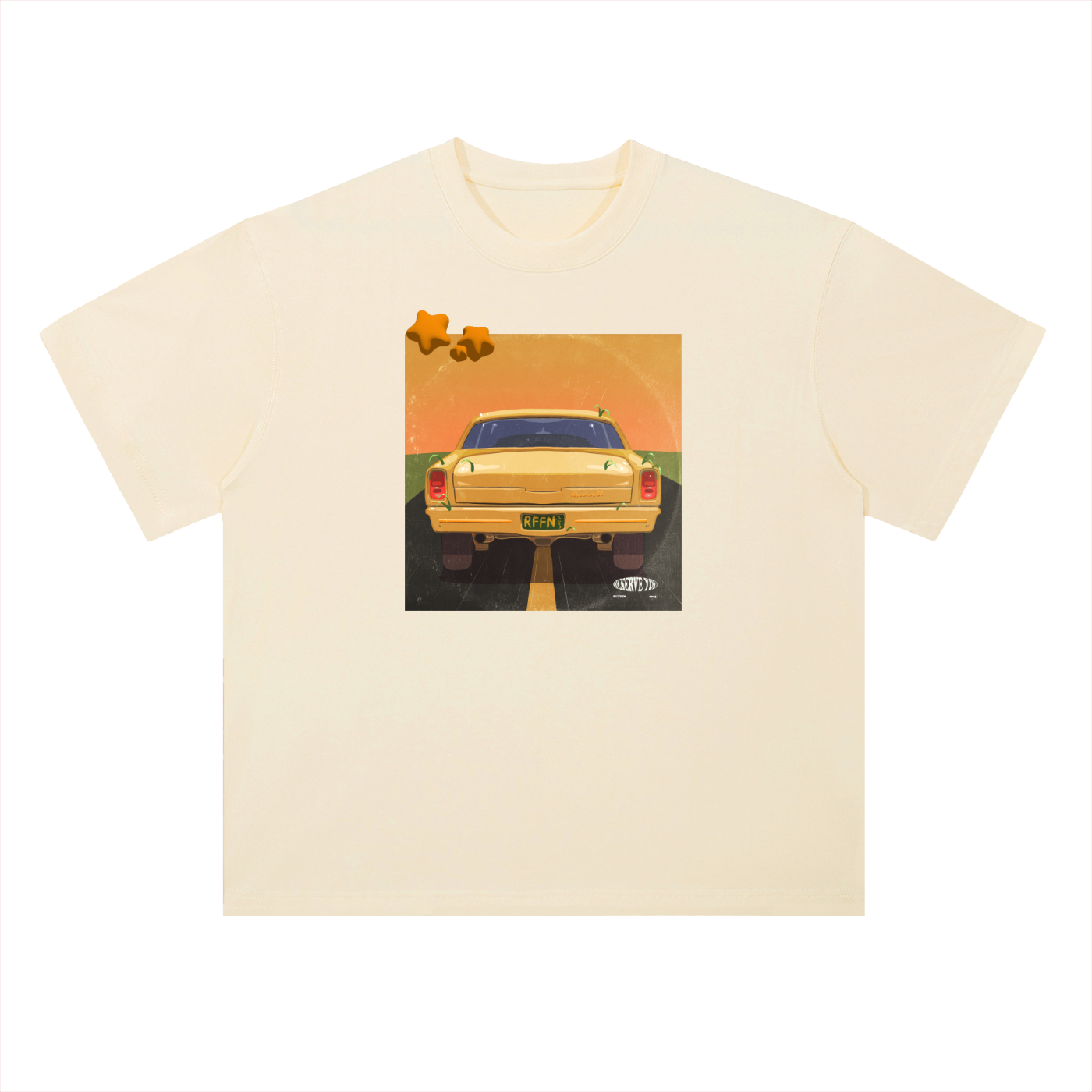"Deserve U" Heavyweight Drop Shoulder Cotton T-Shirt