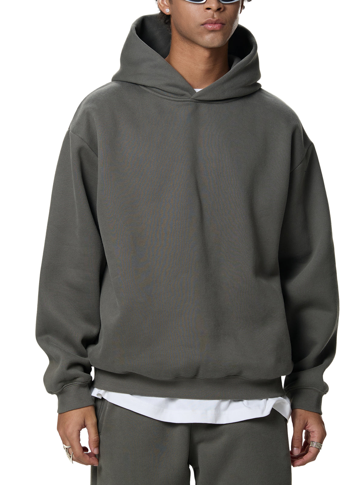 "Stuck" Fleeced Boxy Hoodie
