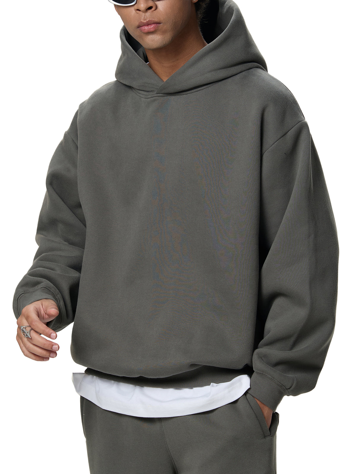 "Stuck" Fleeced Boxy Hoodie